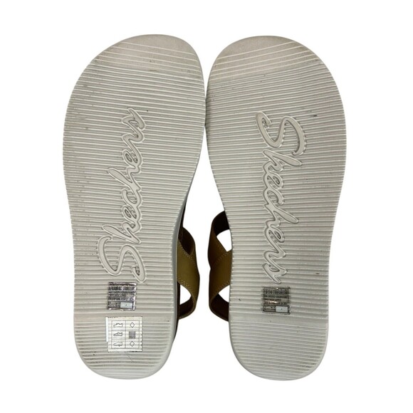 Skechers Lifted Comfort Sandals Women's Size 9 Chestnut Minimalist Neutral - Picture 8 of 12